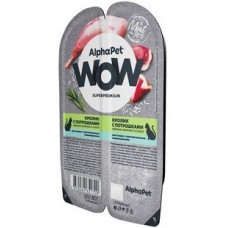 Alpha Pet Wow Кролик и кабачок в соусе 100г